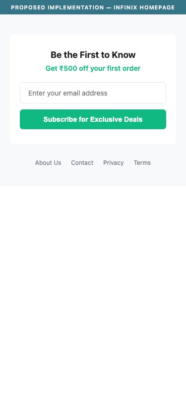Infinix — Proposed Implementation