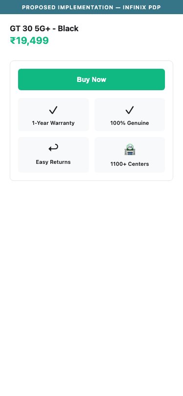 Infinix — Proposed Implementation